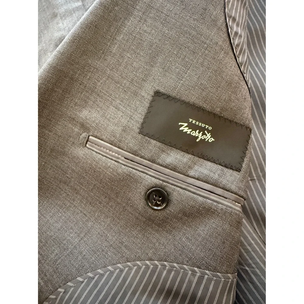 Banana Republic Slim Fit Blazer Mens 42R Gray‎ Marzotto Wool Sport Coat Jacket